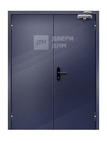 Двупольная противопожарная дверь ДПМ-02 EI-60 глухая шумоизоляционная